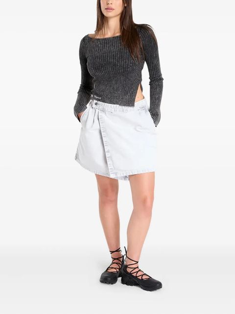 Carhartt WIP Emery wrap-front mini skirt - Grey