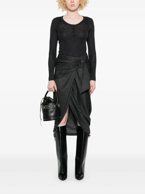 ISABEL MARANT Idite button-front top - Grey - zdjęcie produktu nr 2