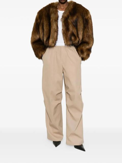 Alexander Wang elasticated-waistband palazzo pants - Neutrals - zdjęcie produktu nr 2
