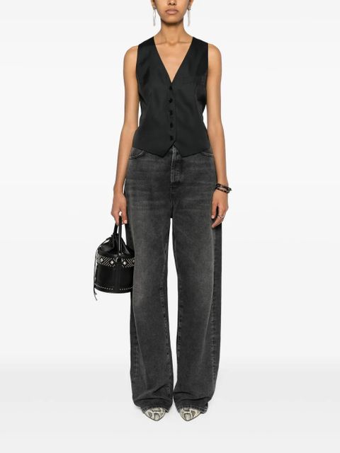 Zadig&Voltaire Emaux satin waistcoat-style top - Black - zdjęcie produktu nr 2