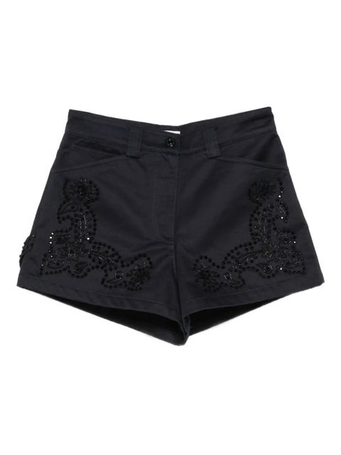SANDRO embroidered shorts - Blue - zdjęcie produktu nr 1