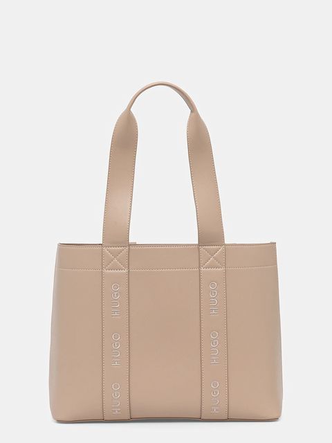 HUGO torebka kolor beżowy 50547491 - zdjęcie produktu nr 1