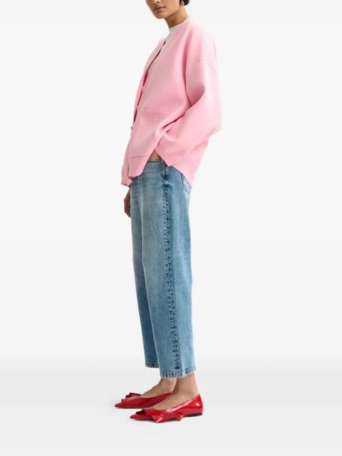 Essentiel Antwerp Jomber flower-button pockets cardigan - Pink - zdjęcie produktu nr 2