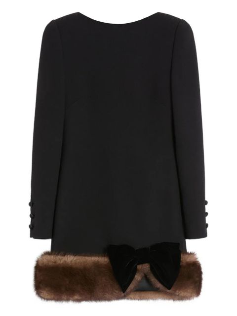 Valentino Garavani wool crepe short dress - Black - zdjęcie produktu nr 1