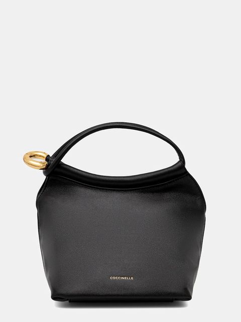 Coccinelle torebka skórzana FINN POUCH kolor czarny E1 UAA 58 01 01 - zdjęcie produktu nr 1