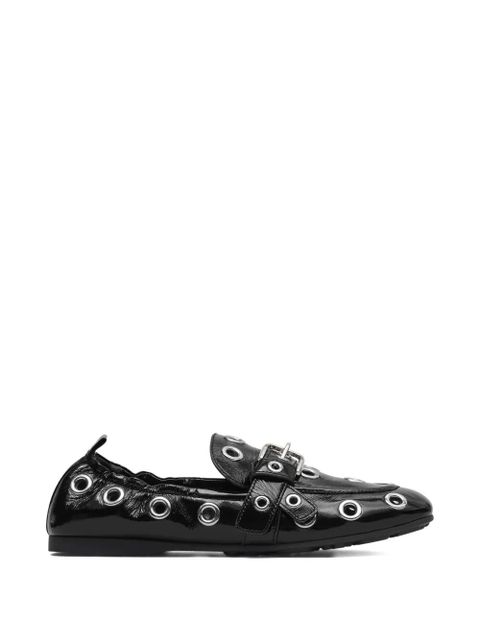 Marc Jacobs grommet-detail buckle leather loafers - Black - zdjęcie produktu nr 1