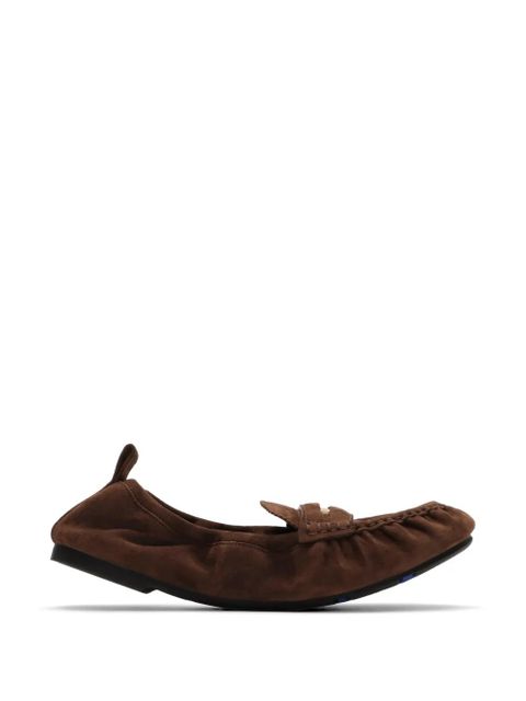Burberry logo plaque loafers - Brown - zdjęcie produktu nr 1