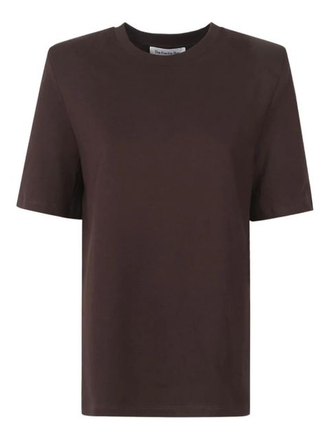 The Frankie Shop padded shoulder carrington T-shirt - Brown - zdjęcie produktu nr 1
