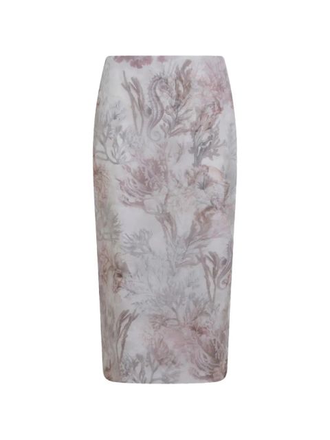 Max Mara floral-print skirt - White - zdjęcie produktu nr 1