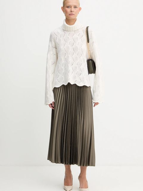 MICHAEL Michael Kors torebka skórzana kolor zielony 32T4GC7C1T