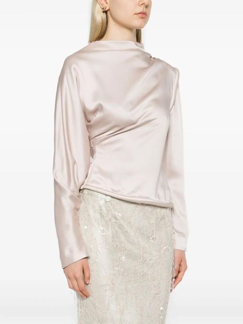 Victoria Beckham crepe satin blouse - Pink