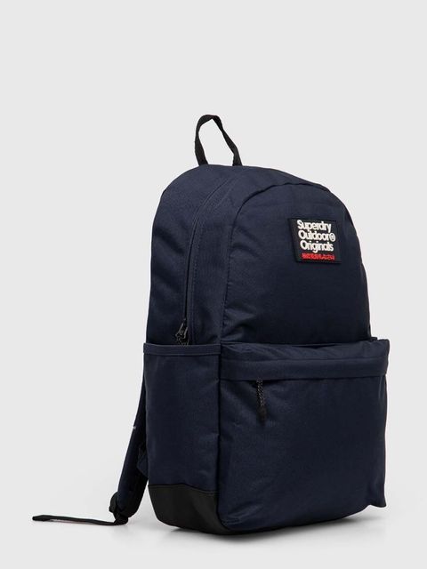 Superdry plecak damski kolor granatowy duży gładki