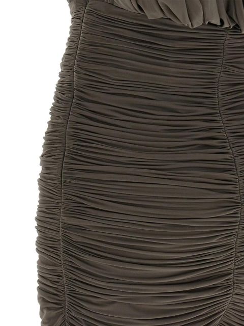 Magda Butrym 33 draped one-shoulder mini dress - Brown