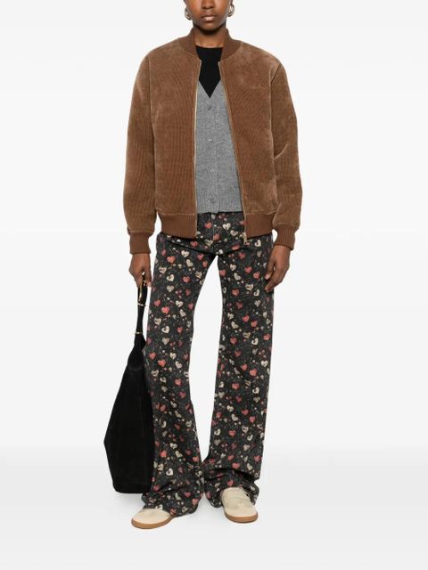 MC2 Saint Barth Celia zip-up corduroy jacket - Brown - zdjęcie produktu nr 2