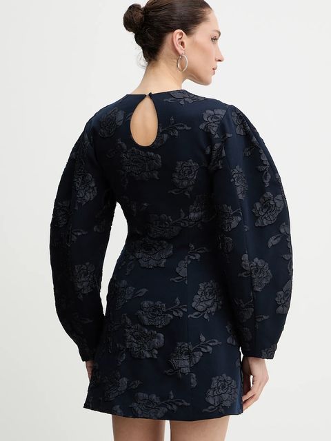 Rotate sukienka kolor granatowy mini rozkloszowana 1154962318