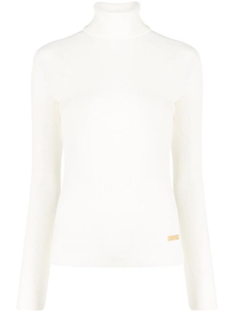 Balmain roll-neck merino-wool jumper - Neutrals - zdjęcie produktu nr 1