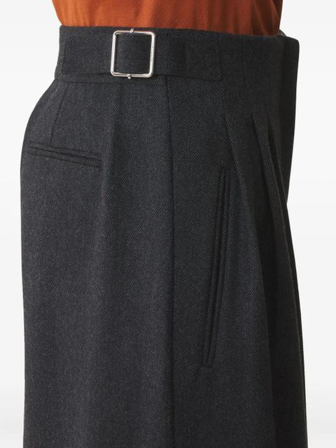 Lanvin buckled tailored trousers - Black