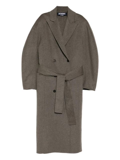Jacquemus double-breasted belt coat - Grey - zdjęcie produktu nr 1