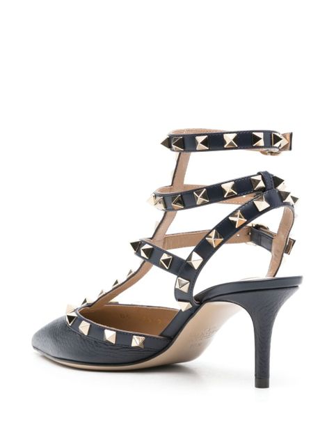 Valentino Garavani Rockstud 65mm leather pumps - Blue