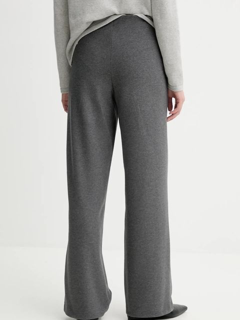 Marc O'Polo spodnie damskie kolor szary proste high waist M10303219055