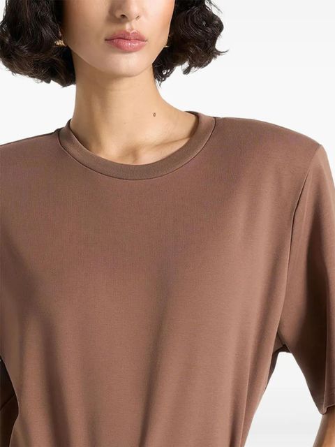 Manière De Voir Mia wide-shoulder bodysuit T-Shirt - Brown