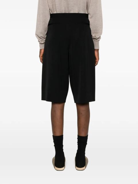 The Row Kalyan pleated tailored shorts - Black