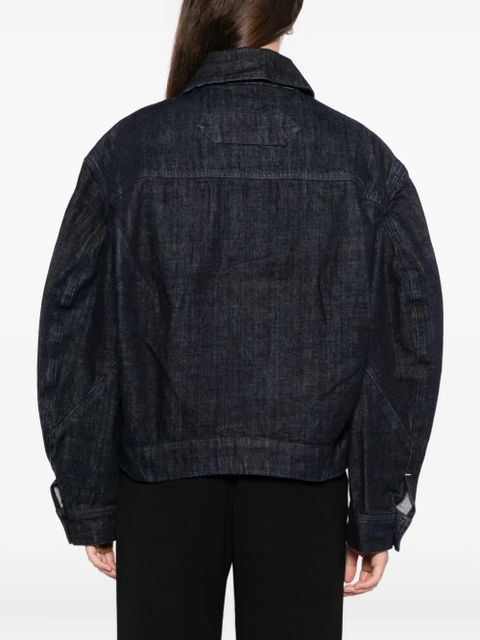 Jacquemus logo denim jacket - Gold