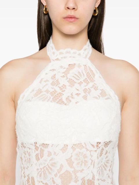 MANURÍ Cherie lace maxi dress - White