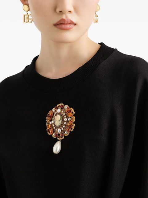 Dolce & Gabbana DNA cotton mini dress - Black