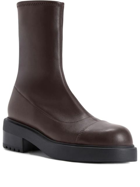 Giuseppe Zanotti Junney zip-detail ankle boots - Brown - zdjęcie produktu nr 1