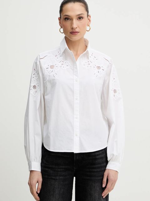 Levi's koszula bawełniana damska kolor beżowy relaxed z kołnierzykiem klasycznym 003P0 - zdjęcie produktu nr 1