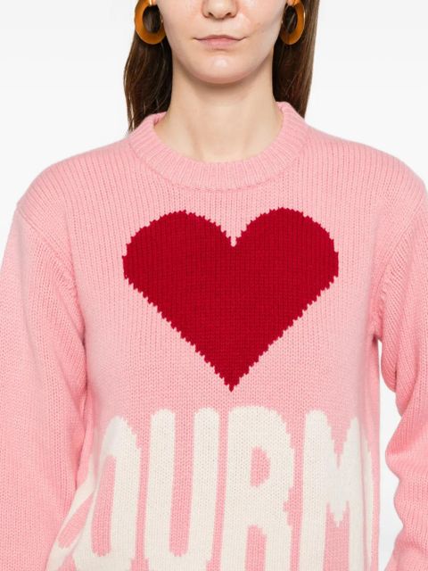 MC2 Saint Barth Kila Courma heart knit sweater - Pink
