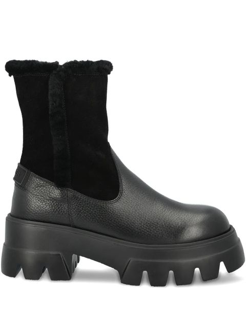 BOGNER shearling lug-sole boots - Black - zdjęcie produktu nr 1