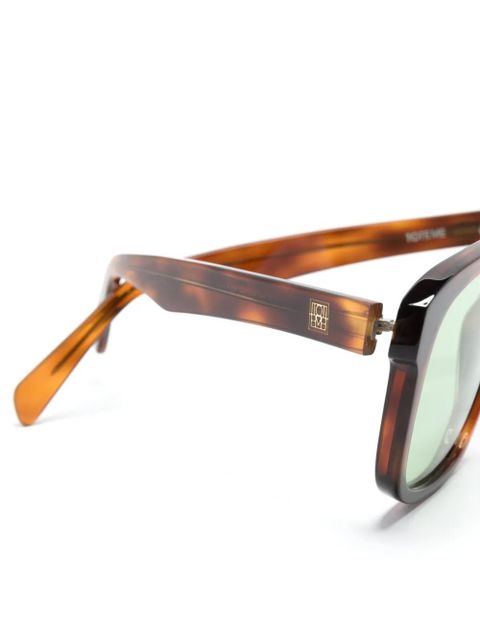 TOTEME The Navigator pilot-frame sunglasses - Brown