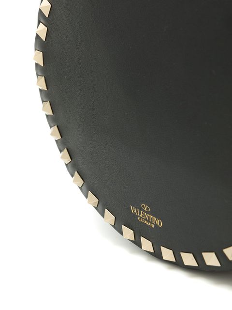 Valentino Garavani Rockstud leather crossbody bag - Black - zdjęcie produktu nr 2