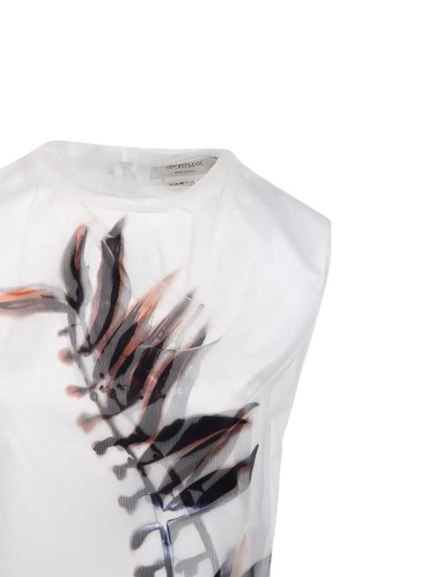 Sportmax floral-print top - White