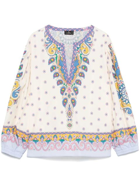 ETRO paisley blouse - White - zdjęcie produktu nr 1