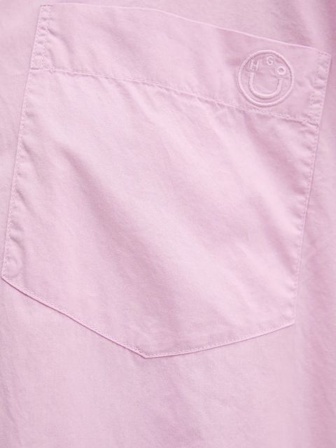 Hugo Blue koszula bawełniana damska kolor fioletowy relaxed z kołnierzykiem klasycznym 50542970