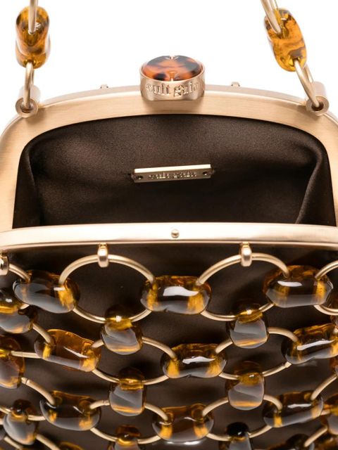 Cult Gaia Brielle chain tote bag - Brown