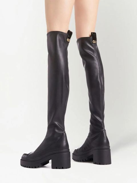 Giuseppe Zanotti 70mm Avela Stretch thigh-high boots - Black
