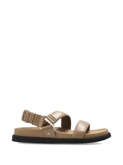 Max Mara leather slingback sandals - Neutrals - zdjęcie produktu nr 1