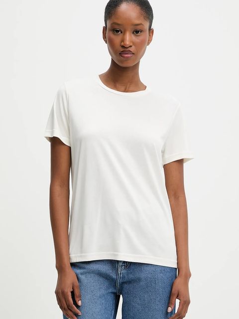 Answear.LAB t-shirt damski kolor beżowy