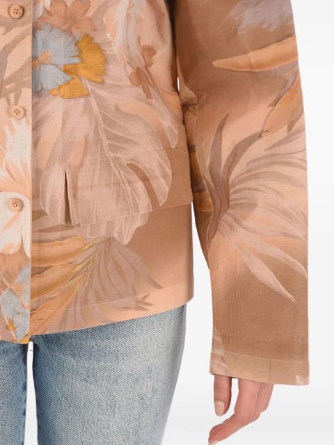 Maison Margiela floral-print blazer - Pink