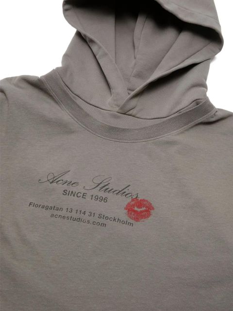 Acne Studios double layer hoodie - Grey