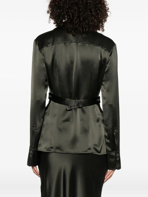 Nanushka Nathalie fitted shirt - Green