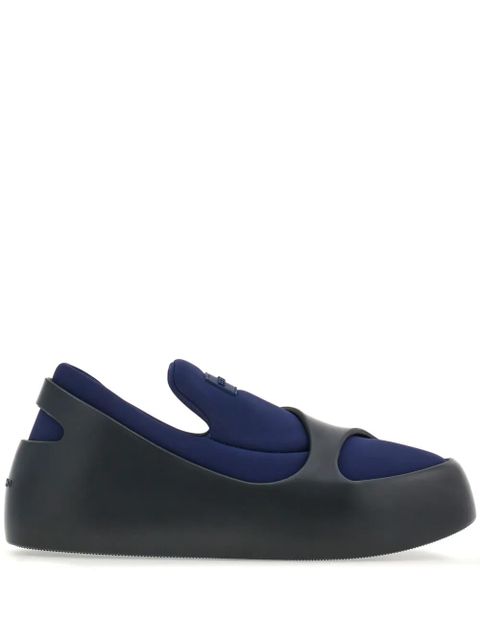 Ferragamo Hybrid logo-patch slip-on sneakers - Blue - zdjęcie produktu nr 1