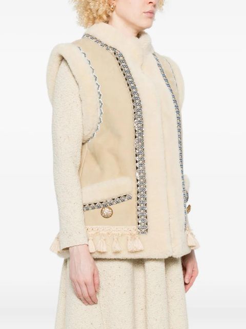 Valentino Garavani tassel-embellished waistcoat - Neutrals - zdjęcie produktu nr 2