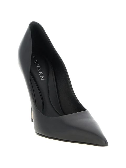 Alexander McQueen pointed stiletto leather pumps - Black