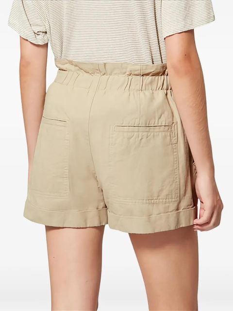 ISABEL MARANT Nirma pleated-detail shorts - Neutrals
