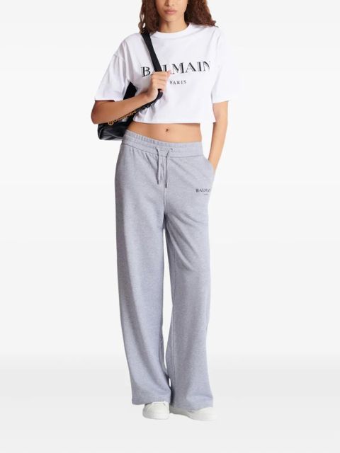 Balmain logo-print track pants - Grey - zdjęcie produktu nr 2